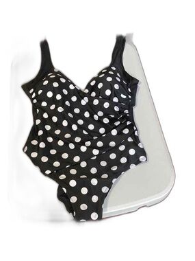 Black and White Polka Dot Swimsuit NWT